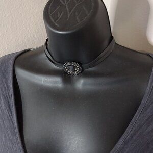 Pink Panache 14.5 Inch Black Necklace